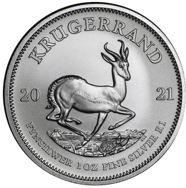 (image for) 2021 1oz Silver KRUGERRAND